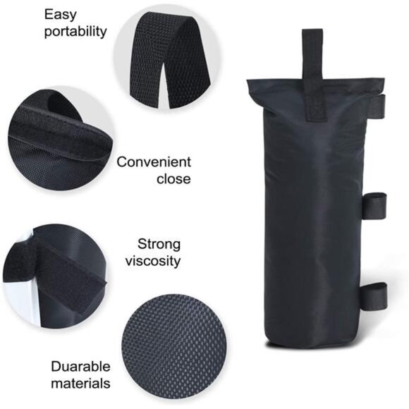 Weights Set of 4-120LBS Sand Bags for Pop up Tent, Weight Bags - Picture 10 of 14